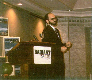 VP Sales Phil Zulli hosting Radiant Life Event in 1992